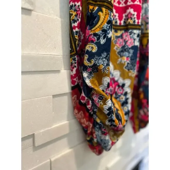 ANTHROPOLOGIE Zadie Patchwork Print Velvet Tassel Tie Lounge/sleep Pants XS/S - Picture 6 of 9